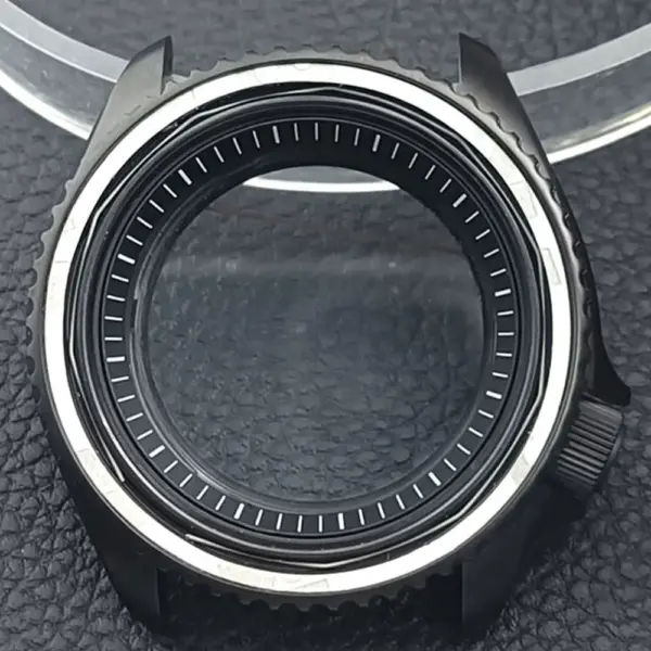 41.5mm Sapphire Crystal Watch Case for NH 35/36 Black Matte Finish - Image 48