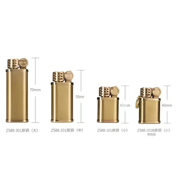 ZORRO Brass Kerosene Lighter Retro Portable Gadget - Image 6
