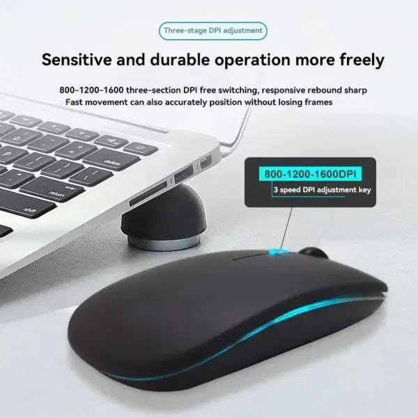 DIXSG Bluetooth Rechargeable Dual Mode Mouse for Laptop and iPad - Image 4