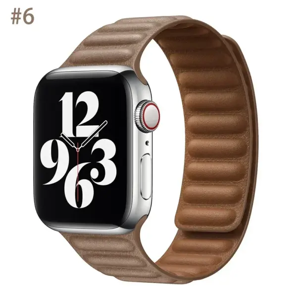 Leather Strap for Apple Watch Series 8/7/6/5/4/3/2/1 - Image 45