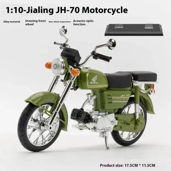1/12 Honda JiaLing JH-70 Diecast Motorcycle Model - Image 11