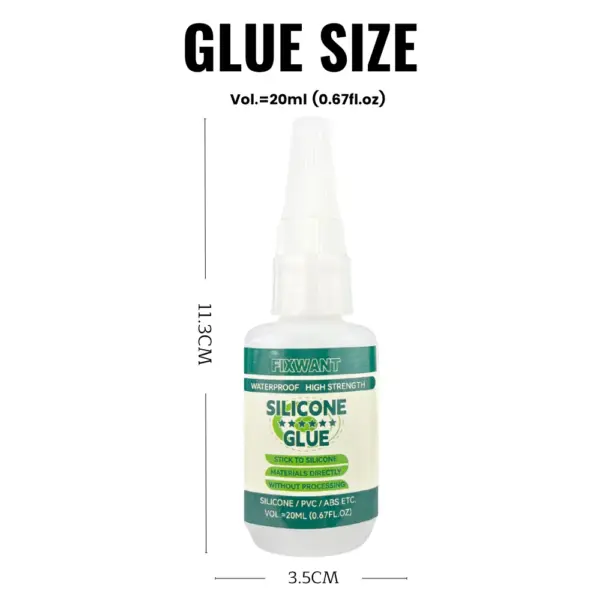 FIXWANT Silicone Glue 20ML for Silicone Bonding - Image 3