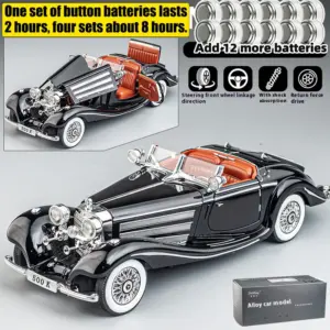 Retro Mercedes Benz 1:24 Diecast Model 27 S85adef1510d7407392043c967ecad3917