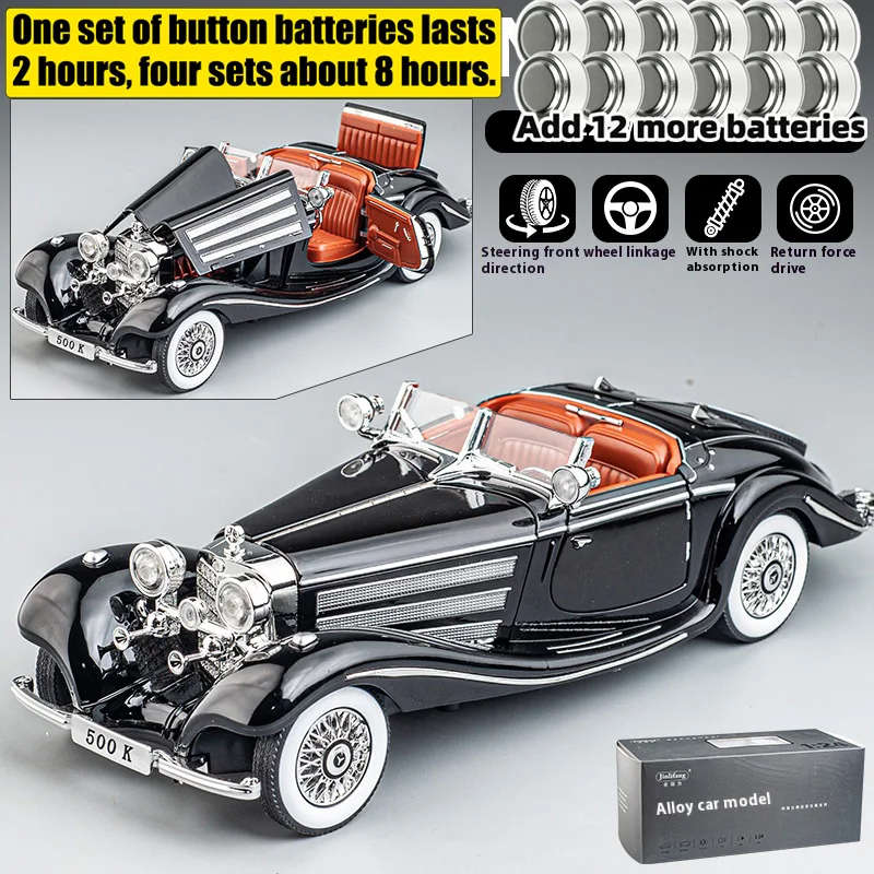Retro Mercedes Benz 1:24 Diecast Model 10 Retro Mercedes Benz 1:24 Diecast Model - Image 10
