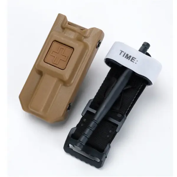 Tactical Tourniquet Storage Box Khaki Green Black - Image 2