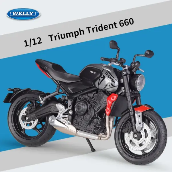 WELLY 1/12 Triumph Trident 660 Motorcycle Model - Image 7
