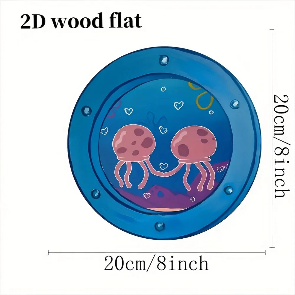 Sea Urchin Faux Wood Ornament, 8x8 Inches 5 Sea Urchin Faux Wood Ornament, 8x8 Inches - Image 5