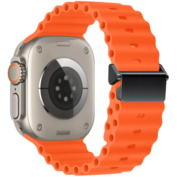 Silicone Ocean Strap for Apple Watch Ultra Series - Image 11