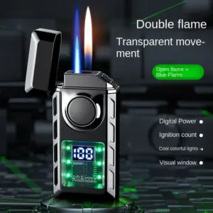 Rechargeable Windproof Cigar Lighter Jet Torch 18 S86b9faee2dfd443280b01c9601db86548