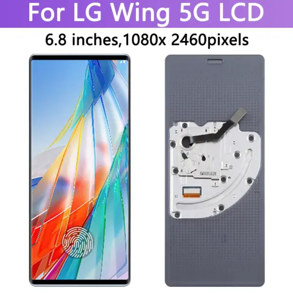 P-OLED Touch Screen for LG Wing 5G LCD Digitizer Assembly - Image 3