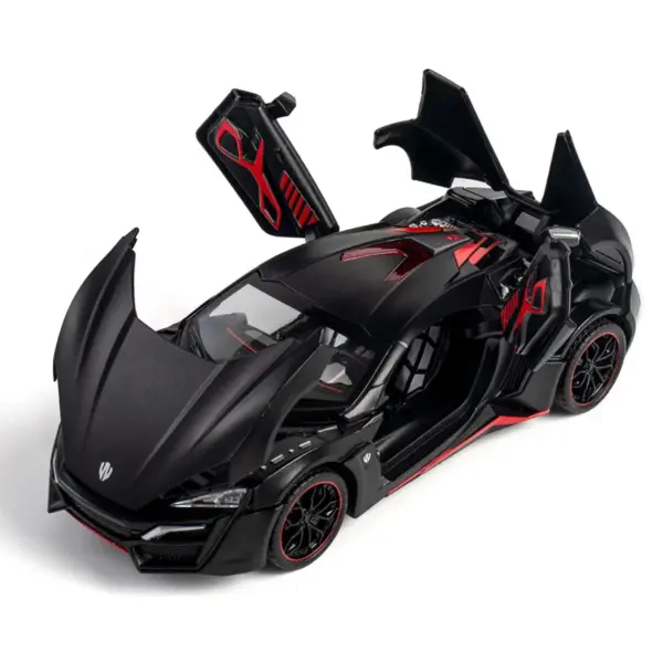 1/24 Lykan Hyper Car Alloy Pull Back Model - Image 4