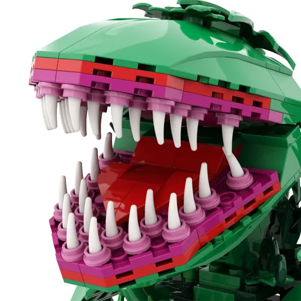 Gobricks MOC Potted Plants Cannibal Flowers Building Blocks for Movie Audrey II - Image 5