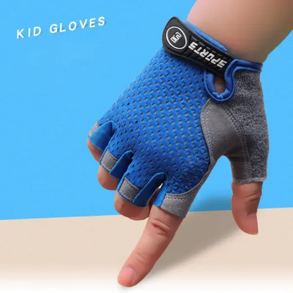 Children's Breathable Half Finger Cycling Gloves - Image 2