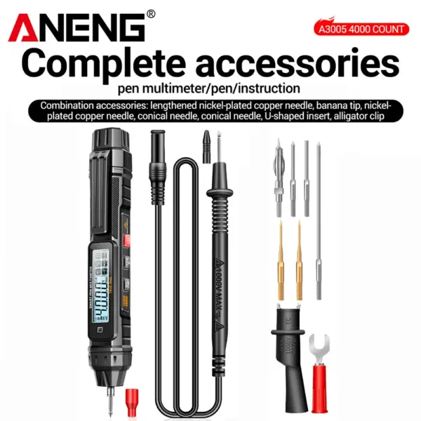 ANENG A3005 Digital Multimeter Pen Type 4000 Counts - Image 7