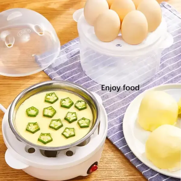 2025 Mini Double-Layer Multi-Functional Egg and Corn Steamer - Image 4