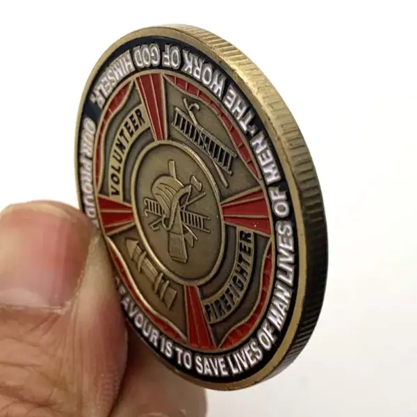 American Firefighters Bronze Commemorative Coins - Image 5
