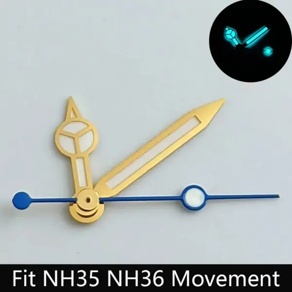 Silver/Gold N H35 Watch Hands for NH35 ETA 286 Movement - Image 24