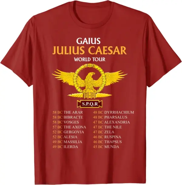 SPQR Julius Caesar Rome Men T-Shirt Short Sleeve - Image 5