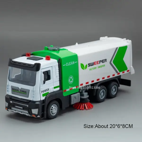 1:32 Urban Sweeping Truck Toy Model for Kids - Image 8