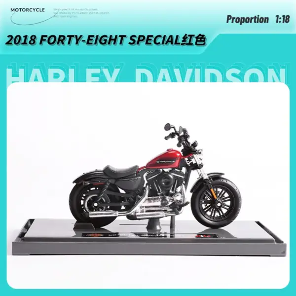 Maisto 1:18 Harley-Davidson Motorcycle Model - Image 7