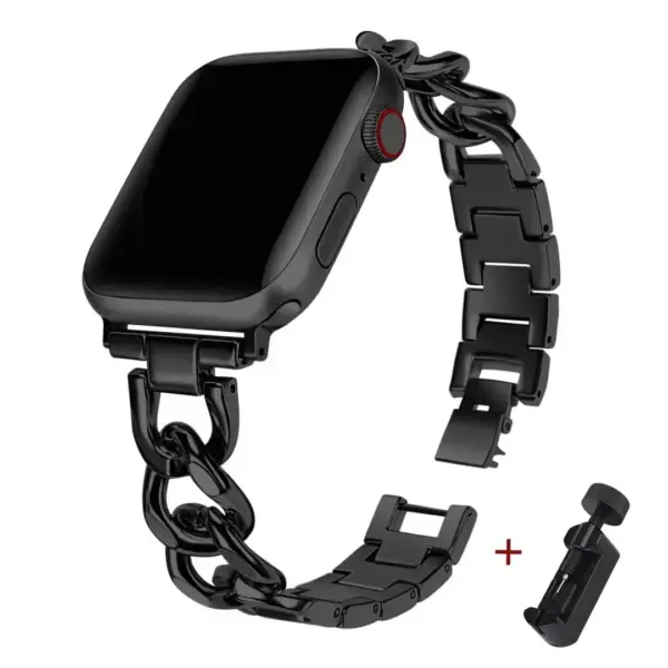 Luxury Stainless Steel Apple Watch Band 38-44mm - Image 8