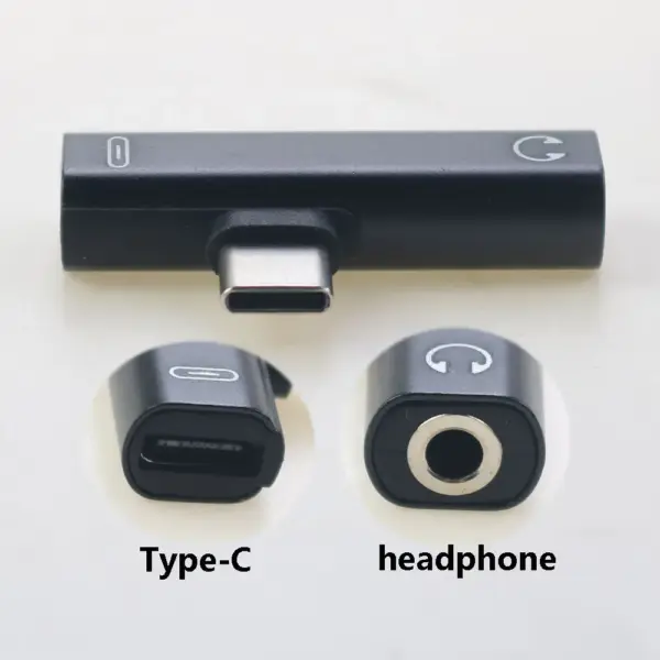 Dual-Function USB-C to 3.5mm Audio Adapter for Xiaomi Huawei - Image 3