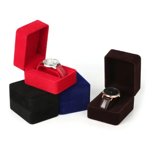 Velvet Round Corner Smartwatch Storage Box - Image 6