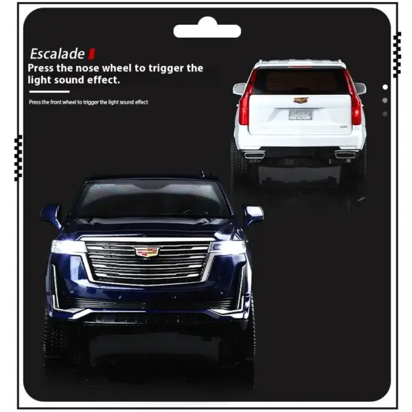 1:24 Cadillac Escalade Diecast Model with Lights - Image 5