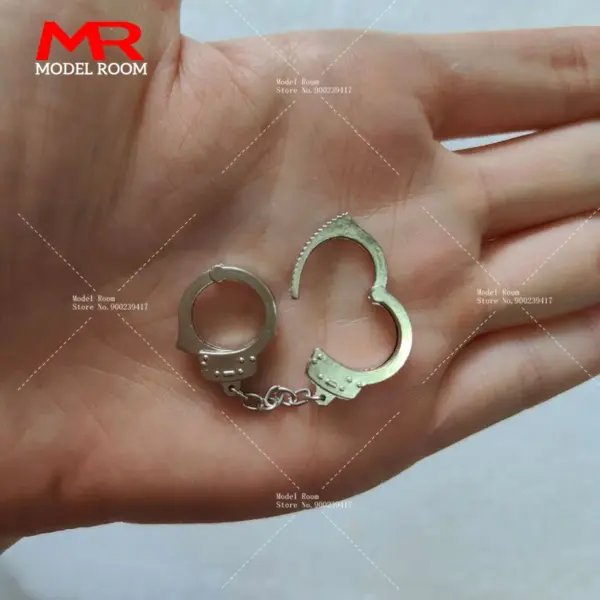 1/6 Scale Openable Metal Handcuffs for Action Figures - Image 3