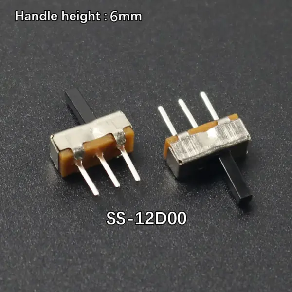 Mini Sliding Toggle Switch SS-12D00 3Pin 1P2T Pack of 10-100 - Image 10