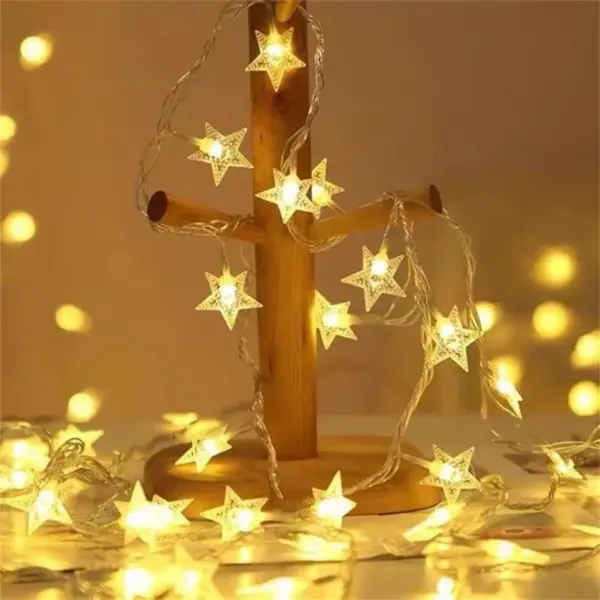 Star String Lights USB Battery Operated Fairy Lights - Image 4