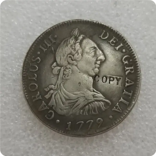 Chile 1779-85 DA 4 Reales Replica Coin - Image 6