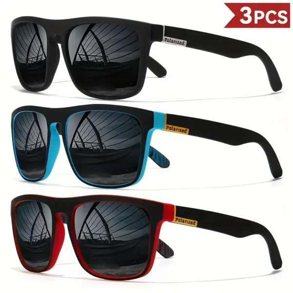 Vintage Square Polarized Sunglasses for Men Women - Image 15