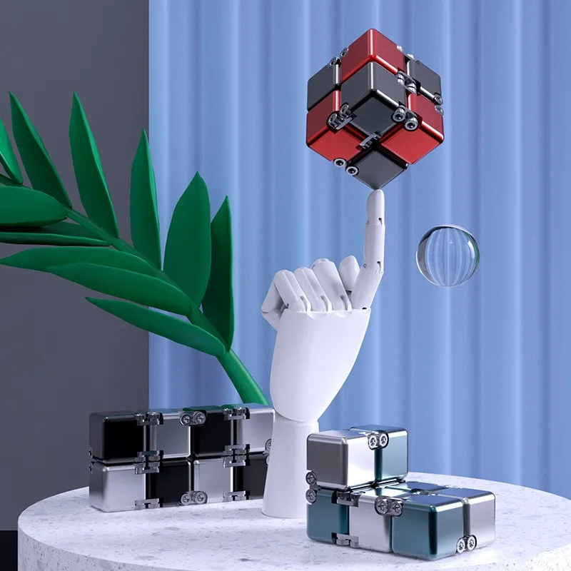 Metal Magnetic Cube Stress Relief Puzzle 2 Metal Magnetic Cube Stress Relief Puzzle - Image 2