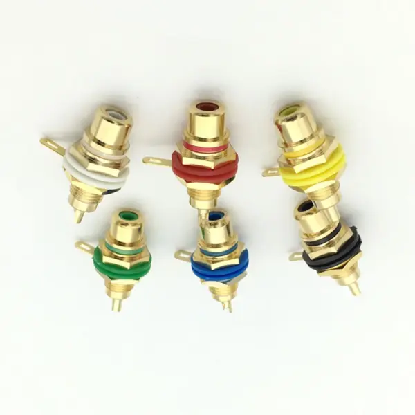 Gold-Plated RCA Socket for Audio Devices - Image 2