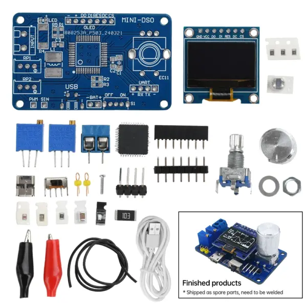 DIY Mini Digital Oscilloscope Kit with STC8K8A Microcontroller - Image 4