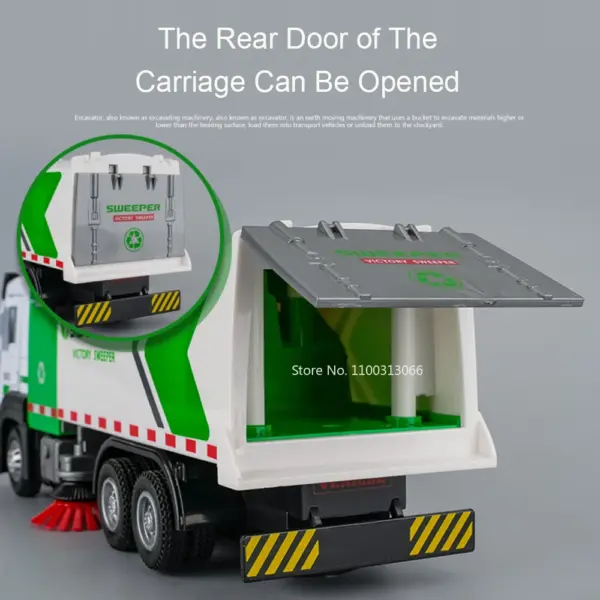 1:32 Urban Sweeping Truck Toy Model for Kids - Image 5