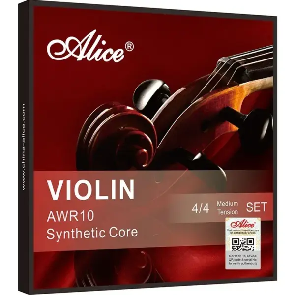 Alice AWR10 Medium Tension Violin Strings for 4/4 Violin - Image 7