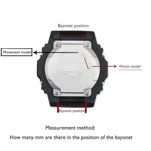 18mm Silicone Watch Strap for AE1200/1300/1000 - Image 4