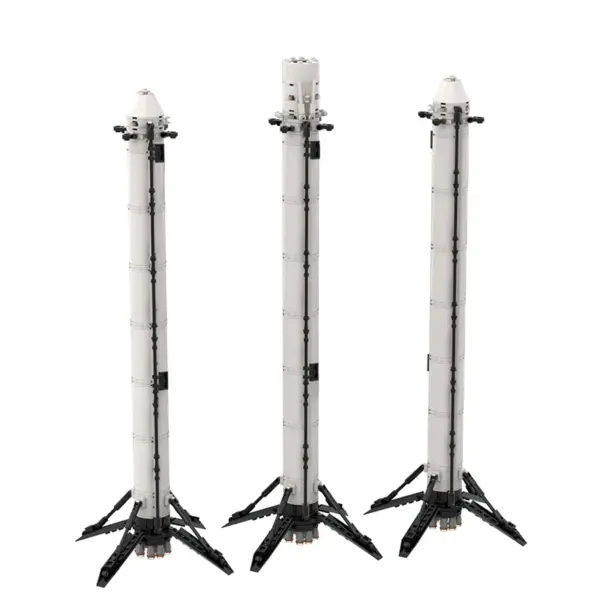 Falcon Heavy Saturn V SpaceX Rocket Building Set Kit - Image 3