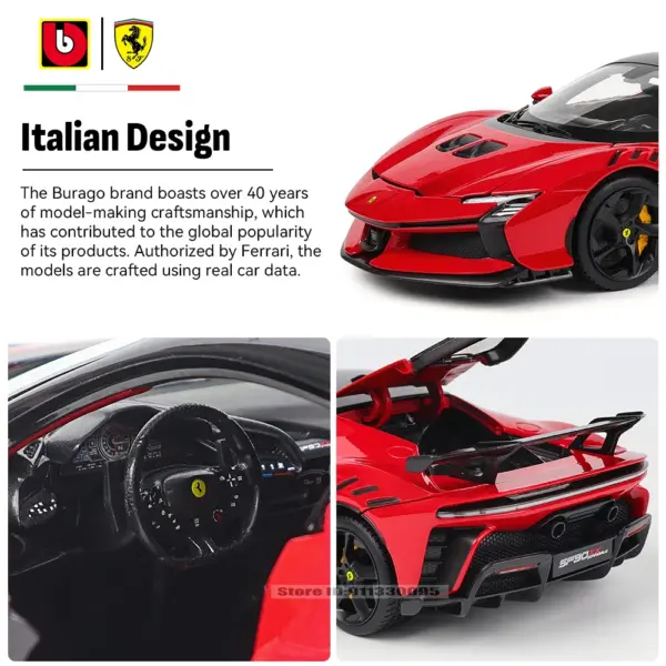 Bburago 1:18 Ferrari SF90 XX Stradale Model - Image 4