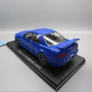 1/24 Nissan Skyline GTR BNR34 Alloy Car Model 7 S8d3ba0ab6ee4400a8e8ef5659b9f32fat