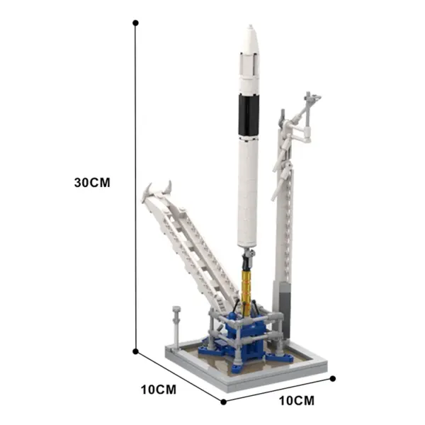 Saturn V SpaceX Falcon 1 Building Blocks Set for Adults - Image 4