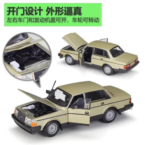 WELLY 1:24 Volvo 240 GL Diecast Car Model - Image 3