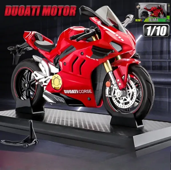 1:10 Ducati V4S S1000RR Alloy Die Cast Motorcycle Model - Image 5