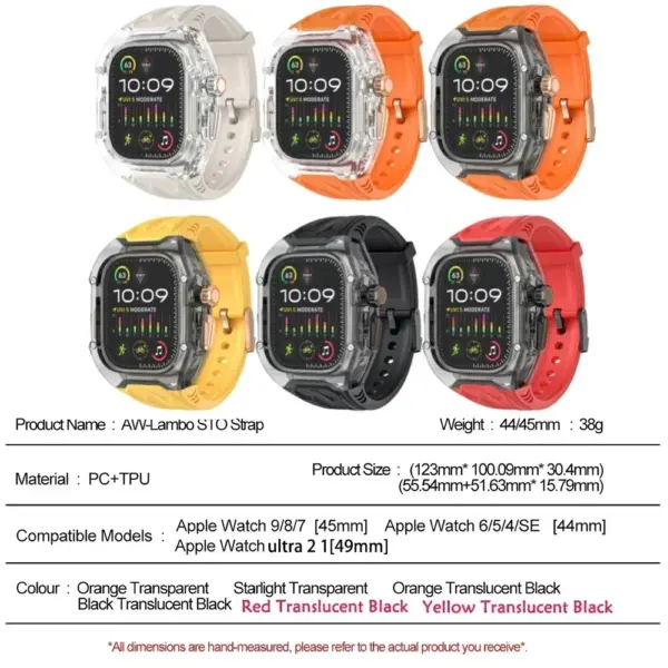 Transparent Modification Kit for Apple Watch Ultra 9 8 7 - Image 6