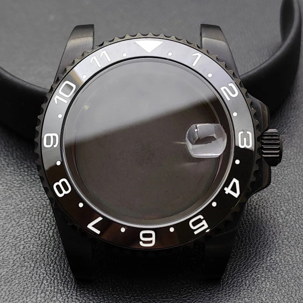 GMT 40.5mm Bidirectional Sapphire Watch Case for NH34/NH35 55 GMT 40.5mm Bidirectional Sapphire Watch Case for NH34/NH35 - Image 55