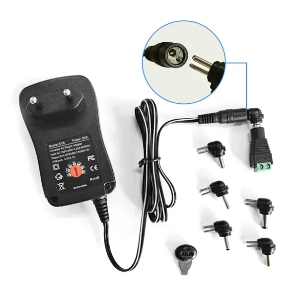 Universal Adjustable Voltage Power Adapter for Multiple Devices - Image 3