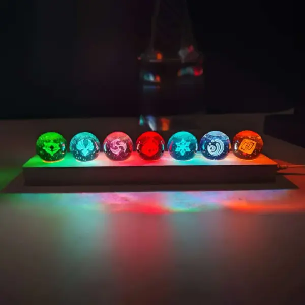 Genshin Impact 7-Pack Crystal Ball Night Lights - Image 7