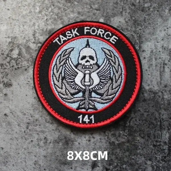 Call of Duty Skull Embroidered Tactical Patches 8cm - Image 2